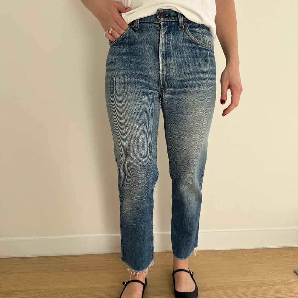 VINTAGE ORANGE LABEL LEVIS JEANS